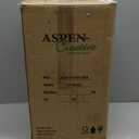 Aspen Creative, Satin Nickel 40108-8, 17 3/4" High Modern Metal Desk Touch Sensor, Finish with Glass Lamp Shade, 16 1/2" Wide