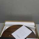 Side Table Set of 2, Small Round End Table with Storage Shelf for Small Space, 2-Tier Bedside Table Sofa Couch Table, Nighstands Set of 2 Accent Table for Living Room, Bedroom, Rustic Brown