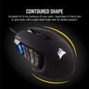 Corsair Scimitar RGB Elite Wired MOBA/MMO Gaming Mouse 18,000 DPI 17 Programmable Buttons iCUE Compatible PC, Mac, PS5, PS4, Xbox Black