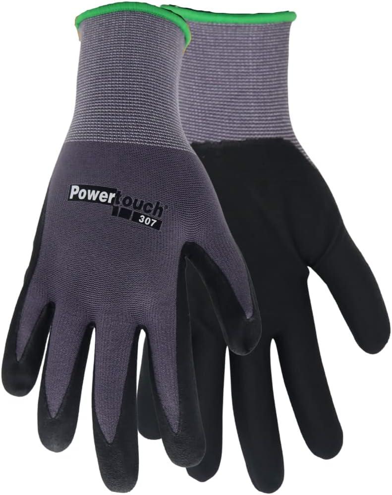 Red Steer 307 Powertouch, Premium 13 Gauge Palm Coated Gloves, Nitrile Palm Coating, Foam Grip, Gray/Black, Size L & DAP Plastic Wood ( Professional Wood Filler)
