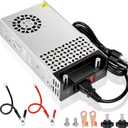 inShareplus 12V 500W New Version AC to DC Converter, 120V to 12V Power Supply, Switching Transformer for RV, LED Strips, CCTV, Car Stereos, LCD Monitors, Computer Projects