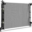 DWVO Radiator Compatible with 2011 2012 2013 2014 2015 2016 2017 2018 2019 Chevrolet Silverado 2500 HD 3500 HD 2011-2019 GMC Sierra 2500 HD 3500 HD 6.0L V8 CU13301