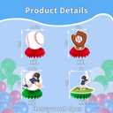 Baseball Birthday Party Decorations, 8 Pcs Honeycomb Centerpieces