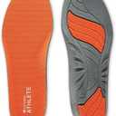 SOF SOLE ATHLETE Performance Men's Insoles - PU Foam & Gel Inserts - Heel-to-Toe Cushioning, Support, & Moisture Control, - Lightweight Comfort & Stability - Ideal for Runners, Walkers, Athletes (9-10.5, Orange)