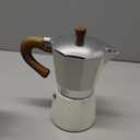 Coffee Pot, Moka Pot Italian Coffee Maker 6 cup/10 OZ Stovetop Espresso Maker for Gas or Electric Ceramic Stovetop Camping Manual Cuban Coffee Percolator for Cappuccino or Latte (Creamy-white(6 Cup/300ml))