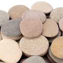 [About 31-36 PCS](18.2 Pounds) Painting Rocks, 3.2"-4.7" River Rocks, Flat Stones, Craft DIY Rocks