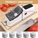 Besynersharp Pro Knife Sharpener, Besyner Knife Sharpener Electric, Equipped with Replaceable Grinding Accessories, Anti Slip Base, Quick Sharpening and Polishing (2PC)