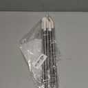 OUTXE Anti Wrinkle Straw 5 Pcs, Flat Wide Drinking Straw for Stanley Cup 40 oz 30 oz, Reusable Wrinkle Free Long Stainless Steel Metal Straw for Lip with Cleaning Brush and Carrying Bag