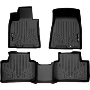SMARTLINER All Weather Custom Fit Floor Mats 2 Row Liner Set Compatible with 2022-2025 Genesis GV70