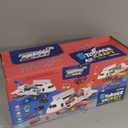 Dwi Dowellin Airplane Toy with Fire Truck Cars and Play Mat,Plane with Lights and Sounds for 3 + Years Old Boys and Girls