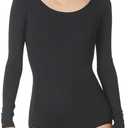 Capezio womens Long Sleeve Leotard (Medium, Black)
