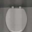 Bemis 400TTA Economy Durable Wood Toilet Seat, Made in USA, Round, White