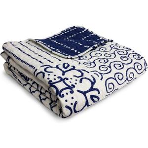 Lush Decor Monique Throw, 50 x 60-inch, Blue