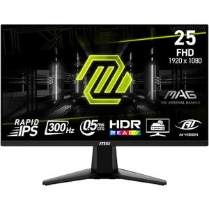 msi MAG 255XF 25-inch 1920 x 1080 (FHD) Gaming Monitor, 300Hz, AMD FreeSync Premium, HDMI, DisplayPort, VESA, Tilt, 0.5ms, Black
