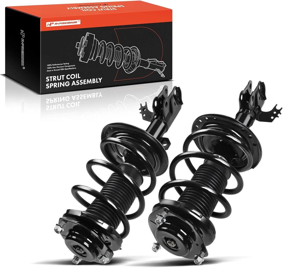 A-Premium Front Pair (2) Complete Shock Struts & Coil Spring Assembly Compatible with Toyota Avalon 2013 2014 2015 FWD, Driver and Passenger Side