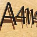 Black House Numbers - 5 Inch Modern Floating Address Numbers For Houses Rust Proof Zinc Alloy Easy To Install High Gloss Black Number 1