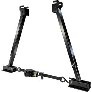 Heavy-Duty RV I-Beam Stabilizer with Ratchet Tension 17" to 35" Adjustable Anti-Wobble Stabilizer for Travel Trailers, 5th Wheels & Motorhomes Enhanced Lateral Support(Black)