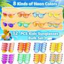 32 Bulk Kids Sunglasses Party Favors for Toddler Boys Girls Age 3-8