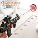 Shushuzz Toy Gun for Boys 8-12, Soft Bullet Foam Dart Blaster with Scope and Detachable Magazine, Non-Electric Hand Pull Indoor Outdoor Shooting Game, Ideal Christmas Birthday Gift for Kids Ages 8-12