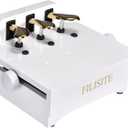 Piano Pedal Extender Adjustable Piano Foot Pedal Extender with 3 Pedal (White)