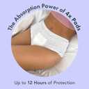 Rael Disposable Underwear for Women, Organic Cotton Cover - Postpartum Essentials, Leak Locker, Unscented, Maximum Coverage (Size S-M, 20 Count)