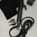 1 Inch Mini Travel Curling Iron, 100-240V Travel Dual Voltage Curling Iron for Short Hair with 5 Heat Settings, Small Curling Wand with Temperature Memories and Lock, Rose Gold