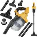 Cordless Vacuum for Dewalt 20V Battery,Handheld Vacuum Cleaner Stick Vacuum Shop Vac for Home Car Hardwood Floor Carpet with Washable HEPA Filter (No Battery)