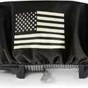 Winch Cover,Heavy Duty Waterproof Winch Cover with Elastic,Indoor/Outdoor Winch Accessories,Weather Resistant Cover for Electric Winches 8,500 lb-175,00 lb for Your Jeep,ATV,Boat,Trailer,Sailboat (Blackx1)