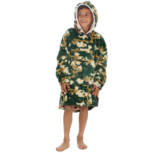 Kidtopia Blanket Hoodie Camo Hoodie One Size