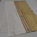 Bed Runner Smooth Comfort Decorative Jacquard Bed Scarf for Home and Hotel King Size Bed Throw Bedroom (Gold, 50x210cm/19.6x82in)