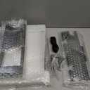 Shinowa Heated Shower Mirror Fogless for Shaving, 360° Adjustable Lighted Shower Mirror with 3 Color Modes, Rechargeable Anti Fog Shower Shaving Mirror with Large Storage Tray & Razor Holder, Black