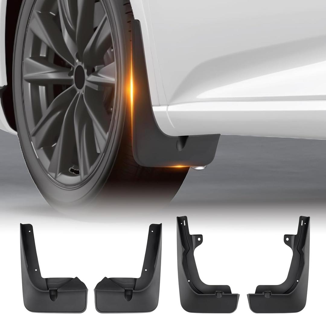 Sunsdrew Mud Flaps for 2023 2024 2025 Lexus RX350 RX350h RX500h Accessories,All Weather Guard Splash Lexus RX Guards Mudguards,No-Drill Front&Rear Fender with Hardware Kits
