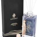 Lavault Reed Room Diffuser Set - Natural Aromatherapy Reed Sticks for Oil Diffuser - Perfect for Bathroom - Scent Diffusers for Home Environment - Air Freshener Diffuser - Grey - Cold Water Aroma