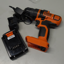 BLACK+DECKER 20V MAX Cordless Drill and Driver, 3/8 Inch, With LED Work Light, Battery and Charger Included (LDX120C)