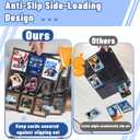 Trading Card Binder Sleeves, Baseball Holder Fit for Standard Size Sport Cards, 3 Ring Binder (Black) (100PCS)