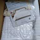 Great Bay Home Full/Queen Quilt Set - 3-Piece Solid, Channel-Stitched Bedding Set - Soft, Lightweight, All-Season Bedspread (White)