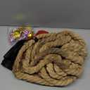 Outdoor Yard Games 40ft Tug of War Rope for Kids, Teens and Adults, Field Day Family Reunion Birthday Party Outside Backyard Lawn Games for Team Building Activities, Khaki