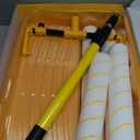 Voomey 18" Paint Roller Kit10Pc Paint Roller Tray with Liner,12" 18" Microfiber Paint Roller,Paint Extension PoleSuitable for DIY Interior Walls, Rooms