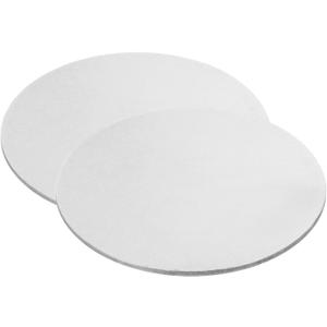 PATIKIL 80mm Steel Disc, 2Pcs Metal Stamping Blanks Tags Circle Round Metal Plate Strike DIY 304 Stainless Steel for Laser Engraving Stamping Craft Name Tag