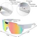 POV Glasses 4K Baseball Glasses with Camera Smart Camera Glasse for Men Women Sunglasses with Cameras