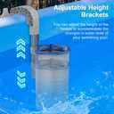 Sepetrel Above Ground Pool Surface Skimmer, Wall Mount Pool Maintenance Accessories for Inflatable Collars, Tubular & Metal Frame Pools, Floating Skimmer Basket - Efficiently Removes Debris