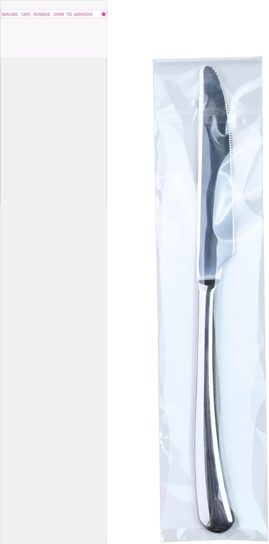 2 x Soulake Self Sealing Cellophane Bags, Resealable Cellophane Bags Self Adhesive for Packaging Cookies, Clothing, Favors, Products (2x10 Inch(Pack of 200))