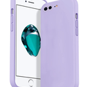 ROTON for iPhone 8 Plus Case, iPhone 7 Plus Case, Square Liquid Silicone Case, Upgraded Enhanced Camera Protection, Shockproof Anti-Scratch Case with Microfiber Lining, 5.5 inch, Lilac Purple