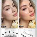 Flaunt Lash Clusters Kit Natural Wispy Lash Extension Kit Short 10mm-12mm-14mm Cluster Eyelash Extension Kit Individual Lashes Kit with Bottom Lashes Bond and Seal by ALICE