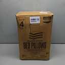 BHZ King Size Pillows Set of 4 Feather Down Hotel My King Pillows Bed Goose Pillow Luxury 4 Pack Pillow for Sleeping Side Sleepers Soft Support Gifts (White)