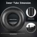 20x8.00-8 Inner Tube,20x8-8,20x10.00-8 Tire Tube,20x10-8 for Lawn Mower,Golf Cart,Garden Tractors,Motorcycles,Lawn Tractor,Wheelbarrow,with TR-4 Straight Valve Stem 4 Pack