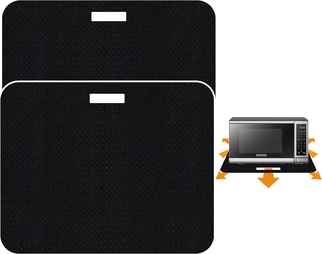 Heat Resistant Mat for Air Fryer with Sliding Function, 2 Pcs 15 * 18 in Heat Resistant Pad Caddy Countertop Protector Mat Compatible with Most XL Air Fryer Ninja Air Fryer Micro Wave Oven