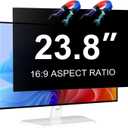 Magnetic 23.8 Inch Monitor Privacy Screen for 16:9 Aspect Ratio Widescreen Computer, Anti Glare Blue Light Protector Shield Filter for Eyes, Removable Computer Monitor Privacy Screen 23.8 inch