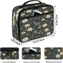 Butterfly Daisy Kids Lunch Bag Insulated Lunch Box Reusable Lunch Tote Bag for Office, Work, School, Beach or Travel