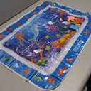 Tummy Time Water MatInflatable Tummy Time Water Play Mat for Babies, Infants and Toddlers 3 to 12 Months Promote Development Toys Baby Gifts (Blue)